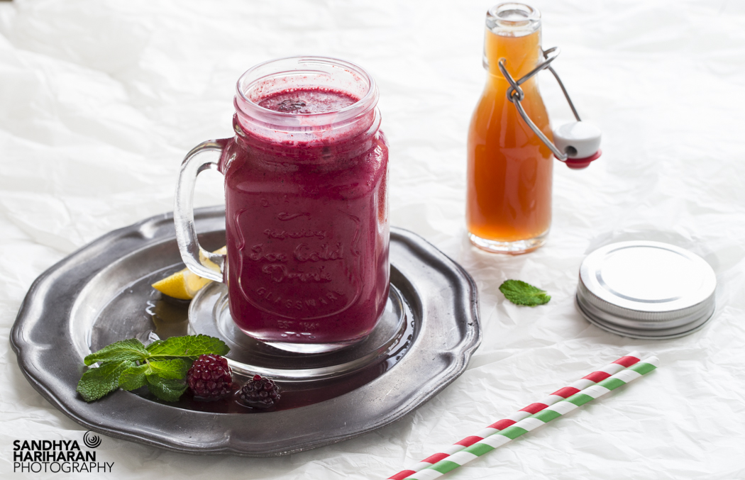 Mixed Berries and Green Tea Detox Smoothie Sandhya's Kitchen