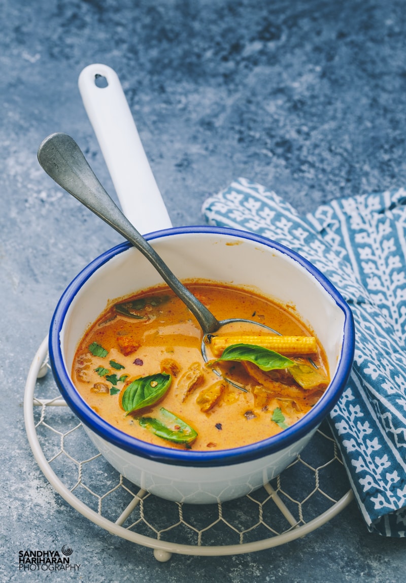 30 Minutes Vegan Thai Red Curry with Vegetables | Thai Red Curry Recipe