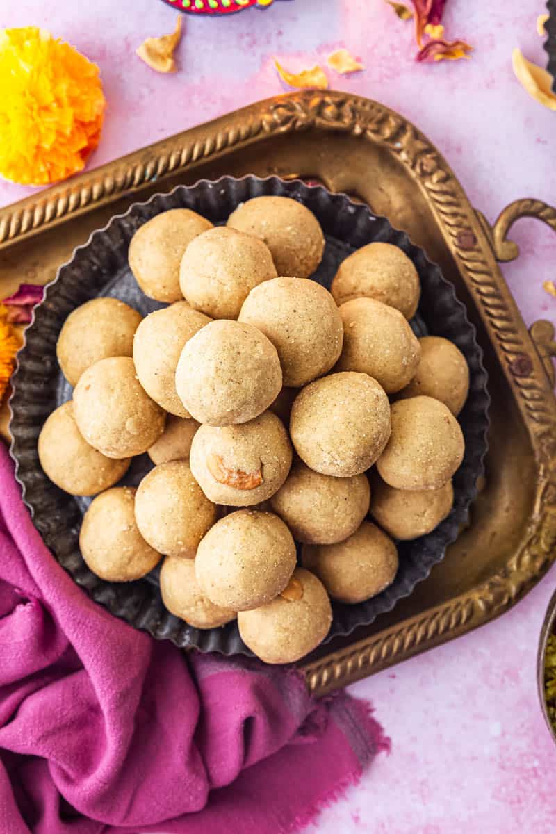 Platter of Maladoo ( South Indian sweet )