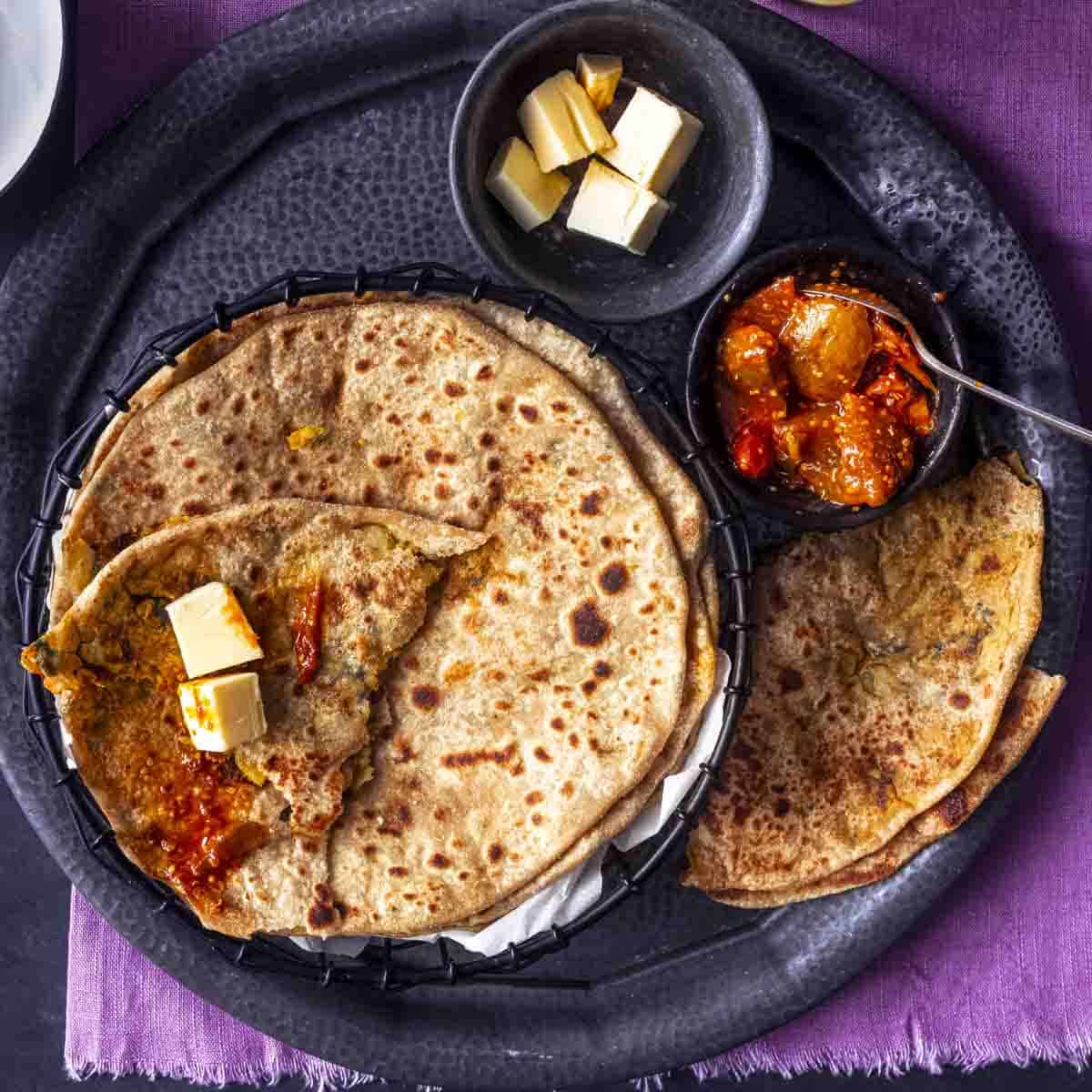 Aloo Methi Paratha - Sandhya's Kitchen