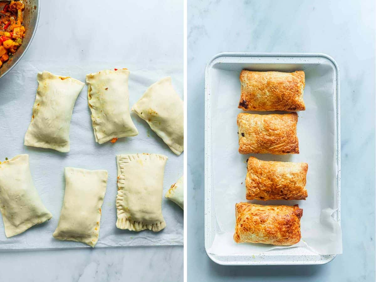 baked veg puff pastry