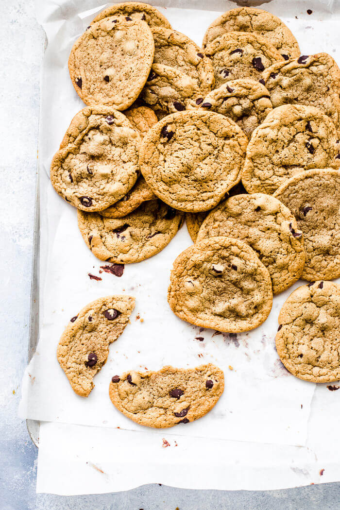 eggless chocolate chip cookies recipe image