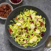 shredded raw sprouts salad