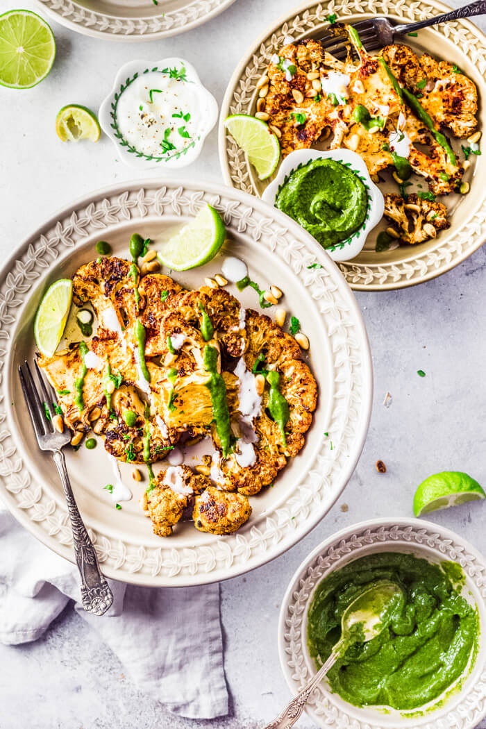 Cajun roasted cauliflower steaks recipe