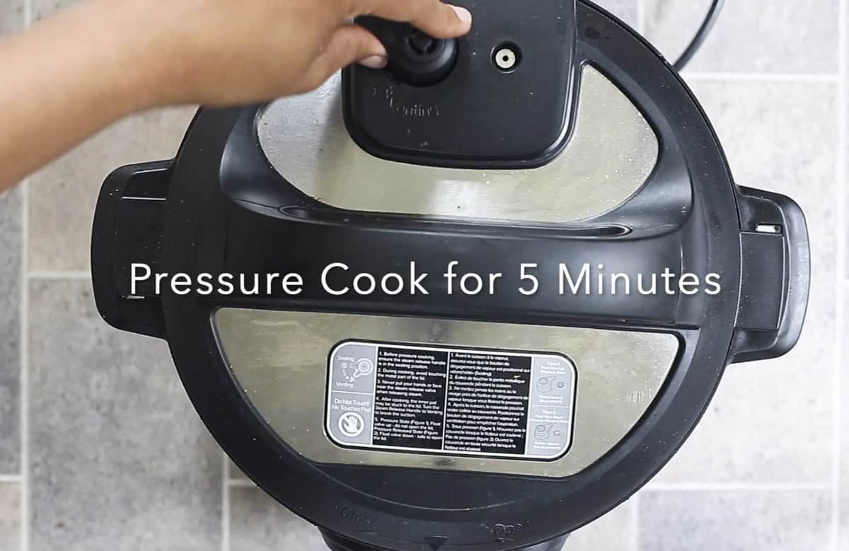 turn the vent to sealing in instant pot.