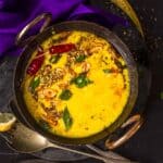 moong dal with tadka and ready to be served