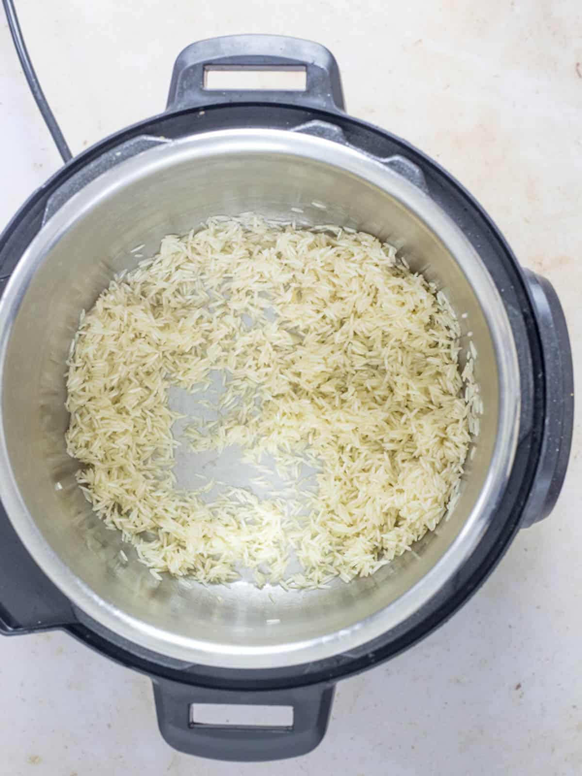 sauted rice in instant pot.