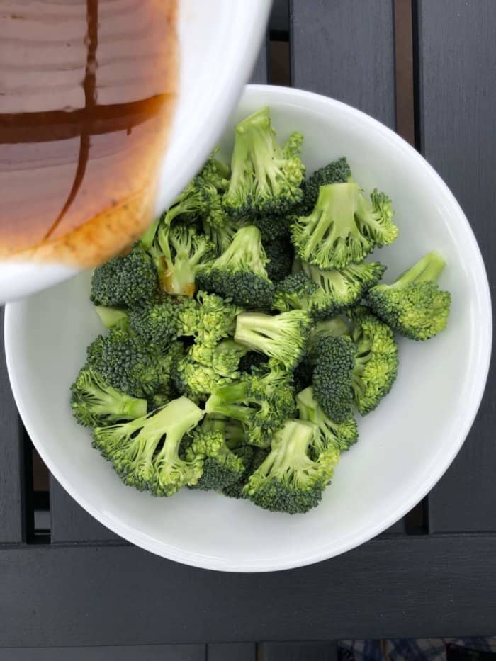 Toss Broccoli in Seasoning.
