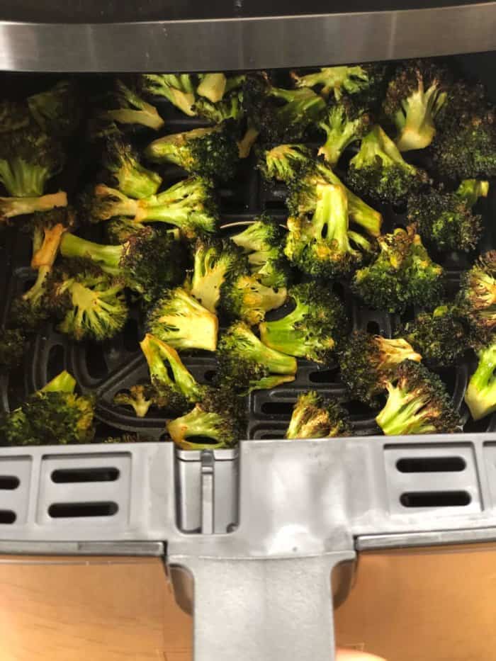 Air fried broccoli Florets