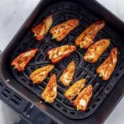 stuffed mini peppers cooked in air fryer.