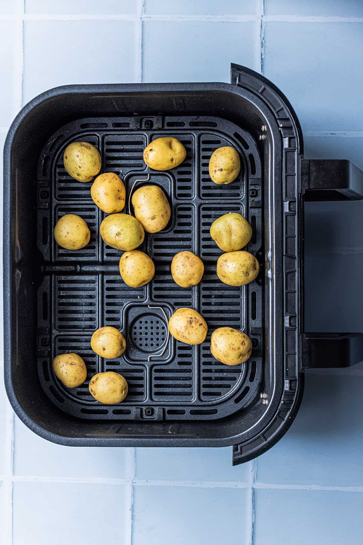 roast the mini potatoes in the air fryer