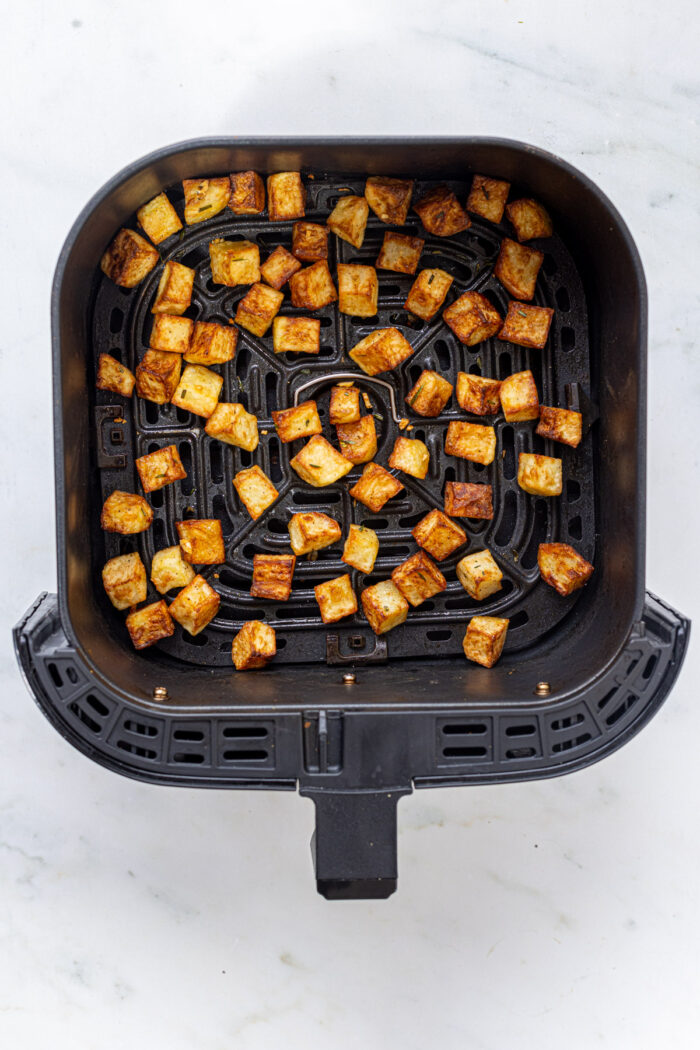 Air fryer Parmentier Potatoes Sandhya's Kitchen