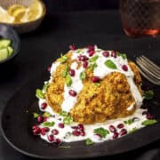 air fryer whole cauliflower roasted with Indian flavours.