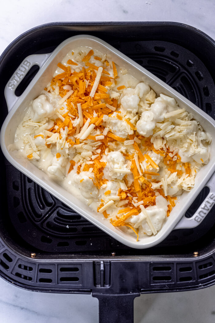 Air fryer Cauliflower Cheese Sandhya's Kitchen