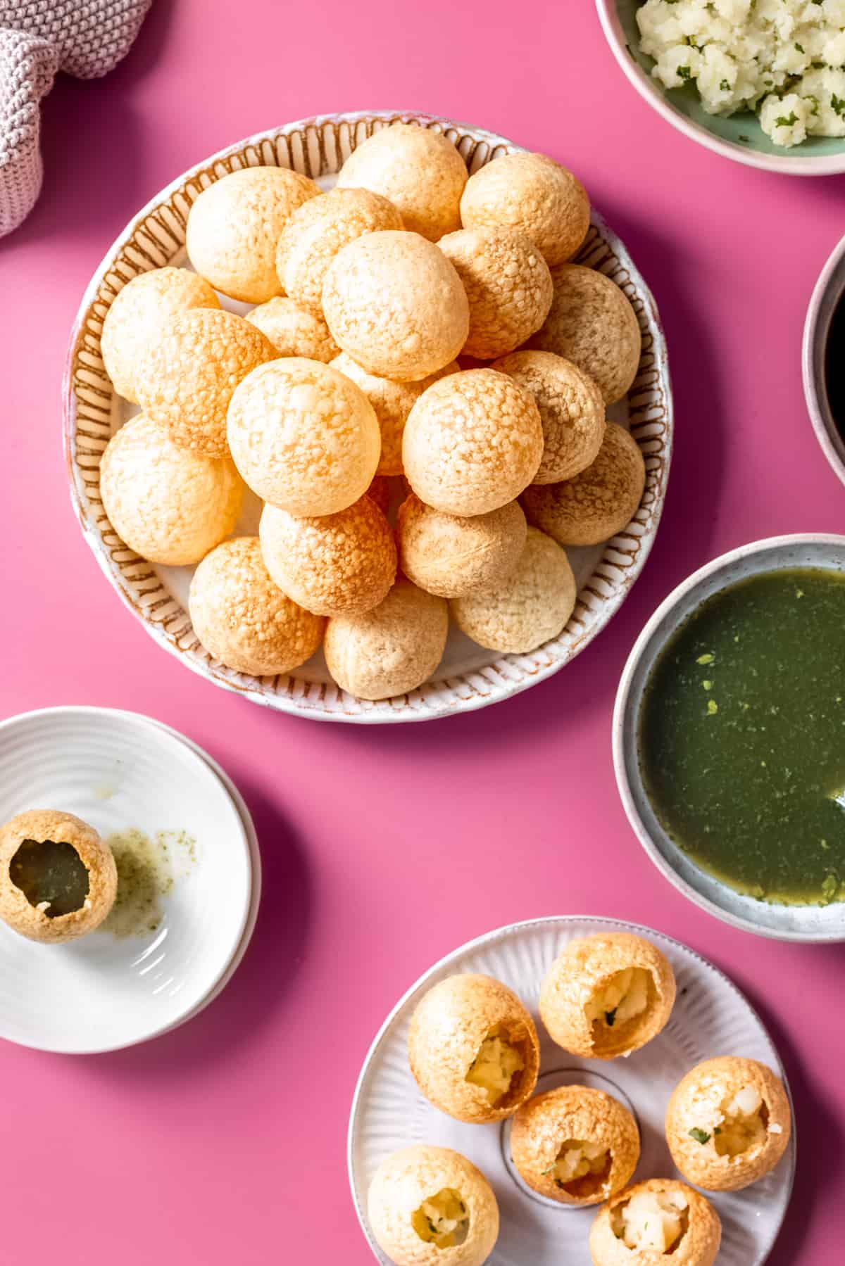Air fryer Pani Puri Recipe - Sandhya's Kitchen