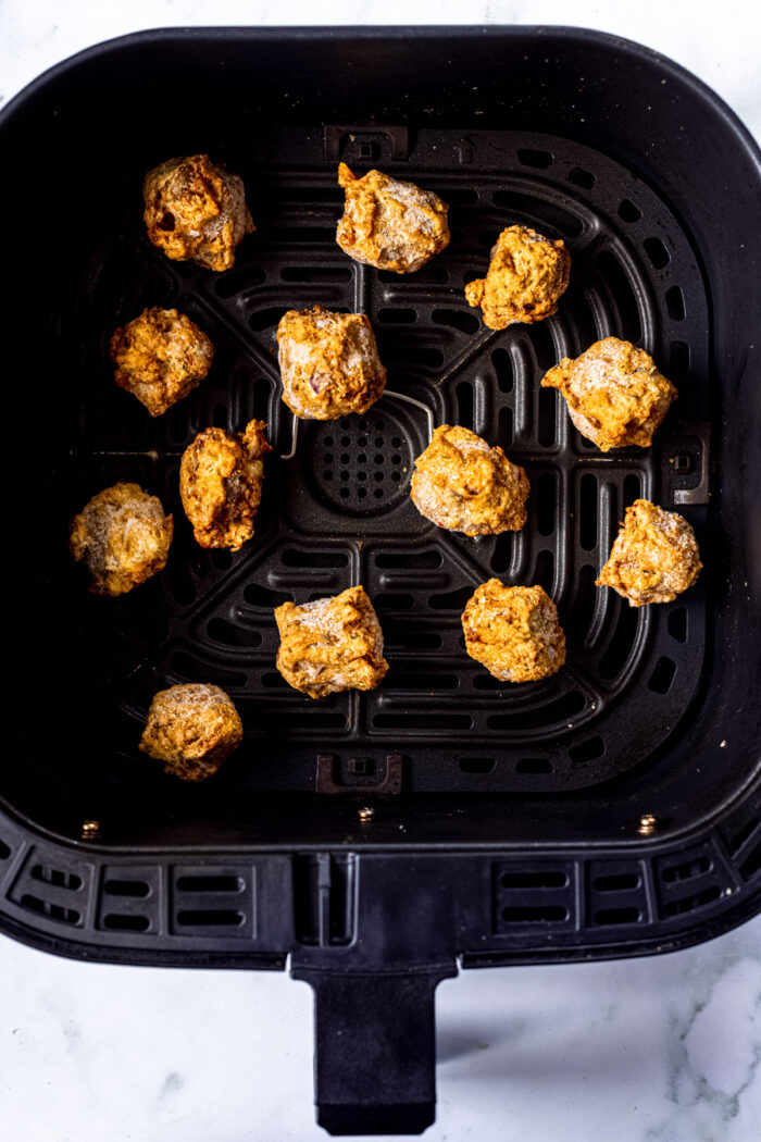 Air fryer frozen onion bhajis Sandhya's Kitchen