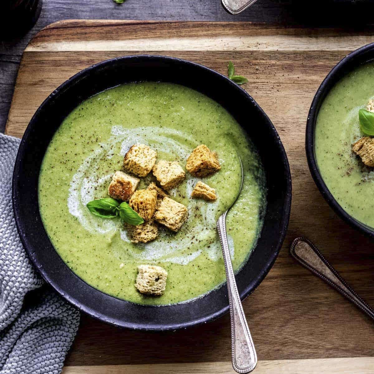 roasted-courgette-soup-with-peas-air-fryer-oven-sandhya-s-kitchen