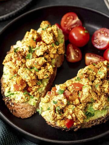 tofu scramble on a toast.