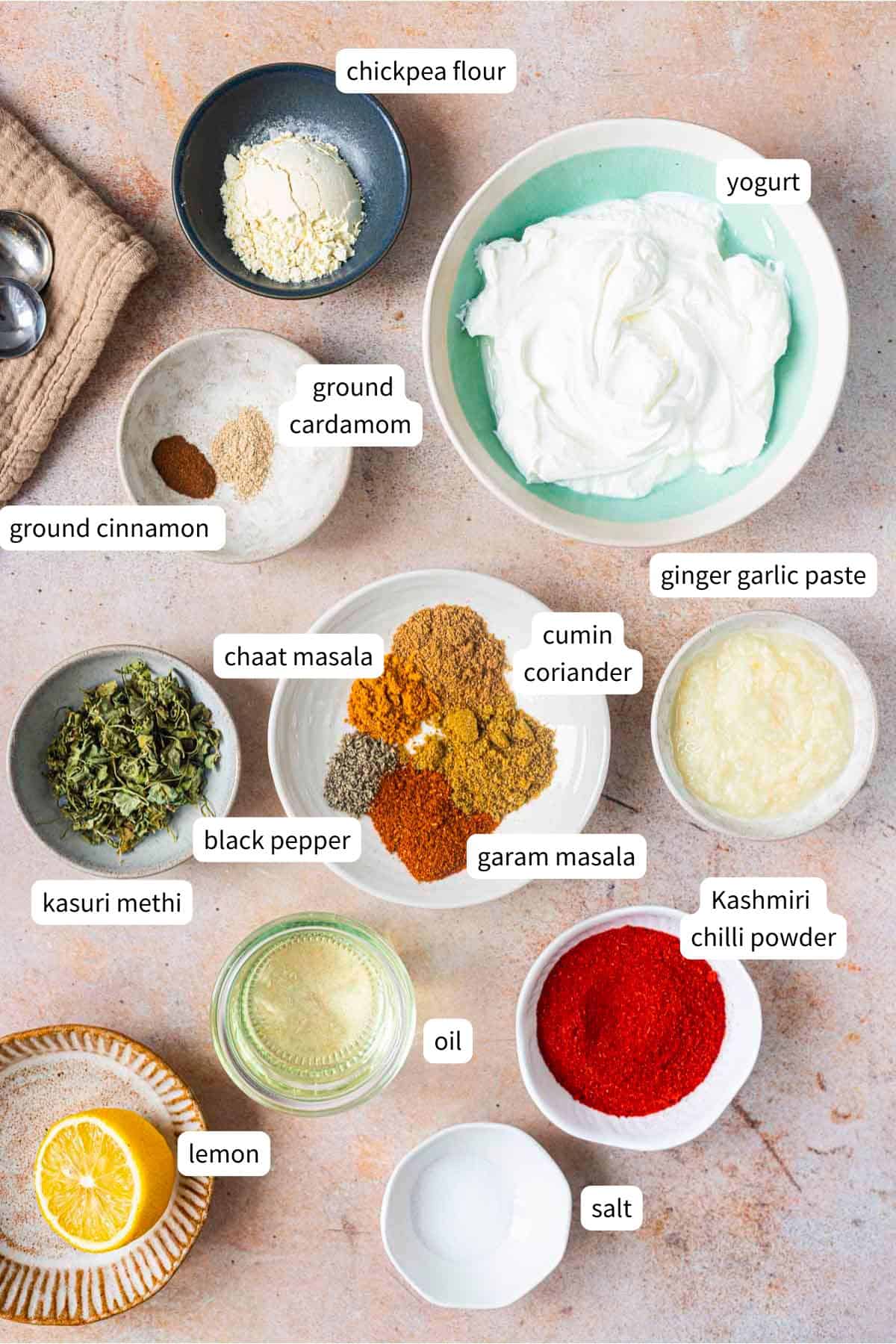 ingredients for tandoori sauce