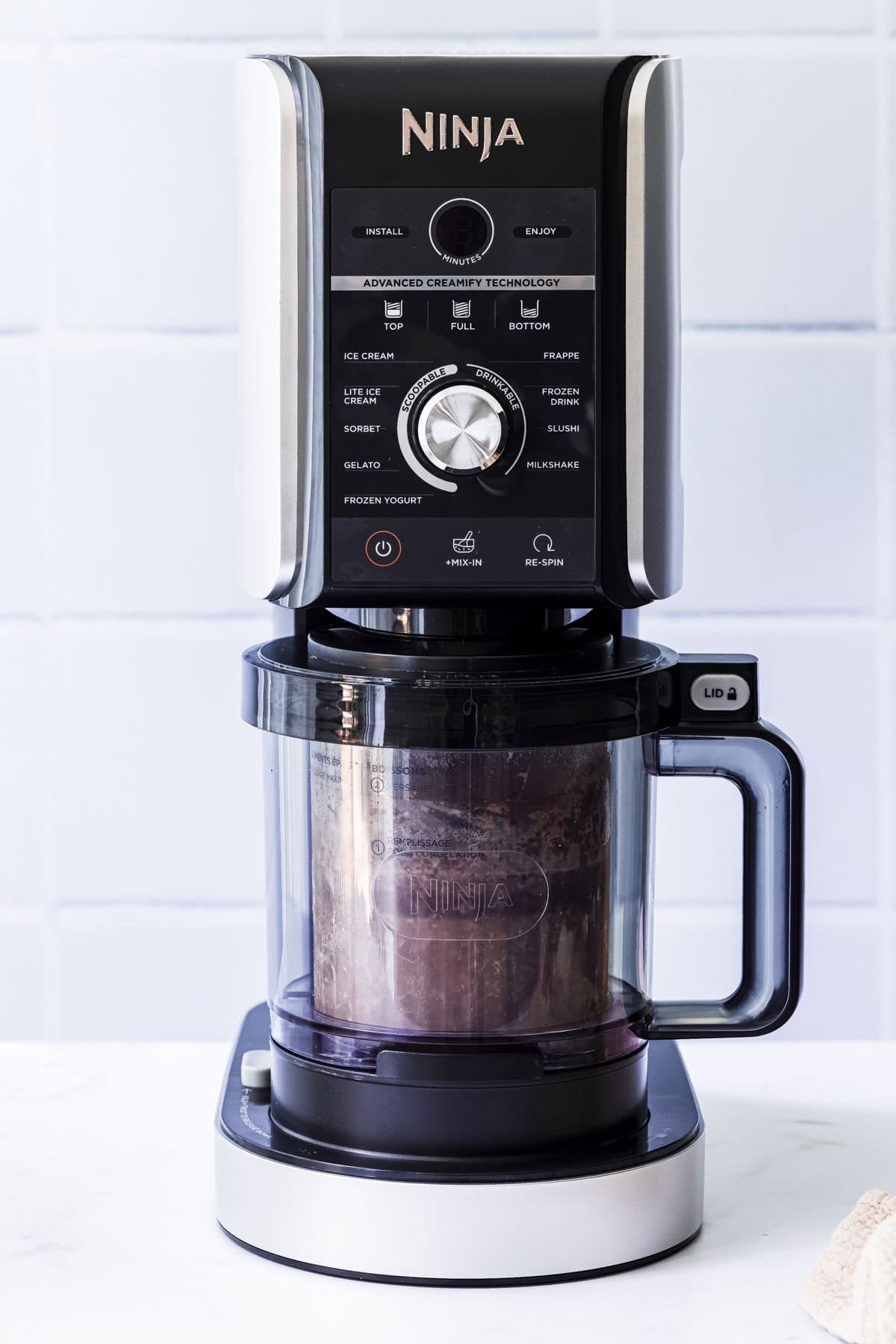 chocolate ice cream in ninja creami deluxe.