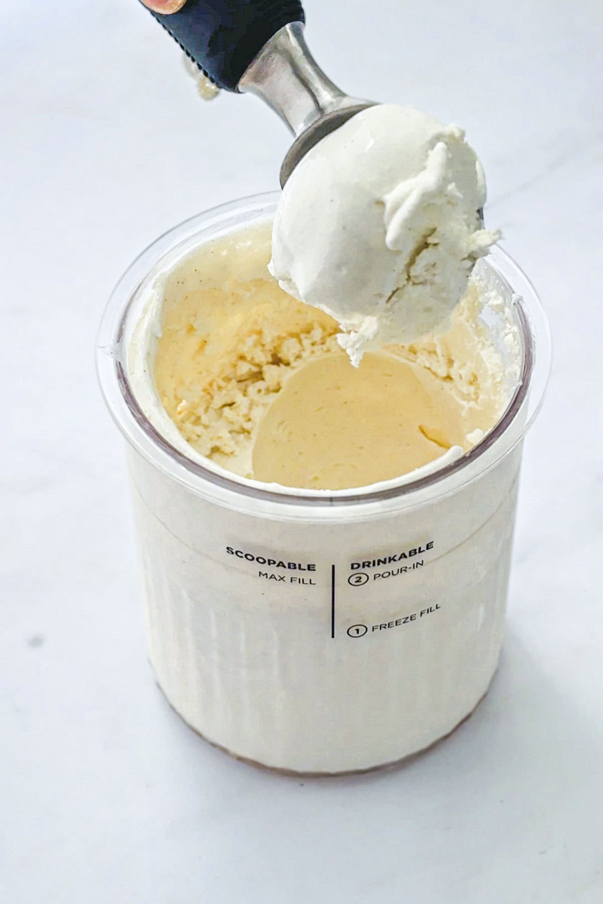 scoop of ninja creami yogurt.