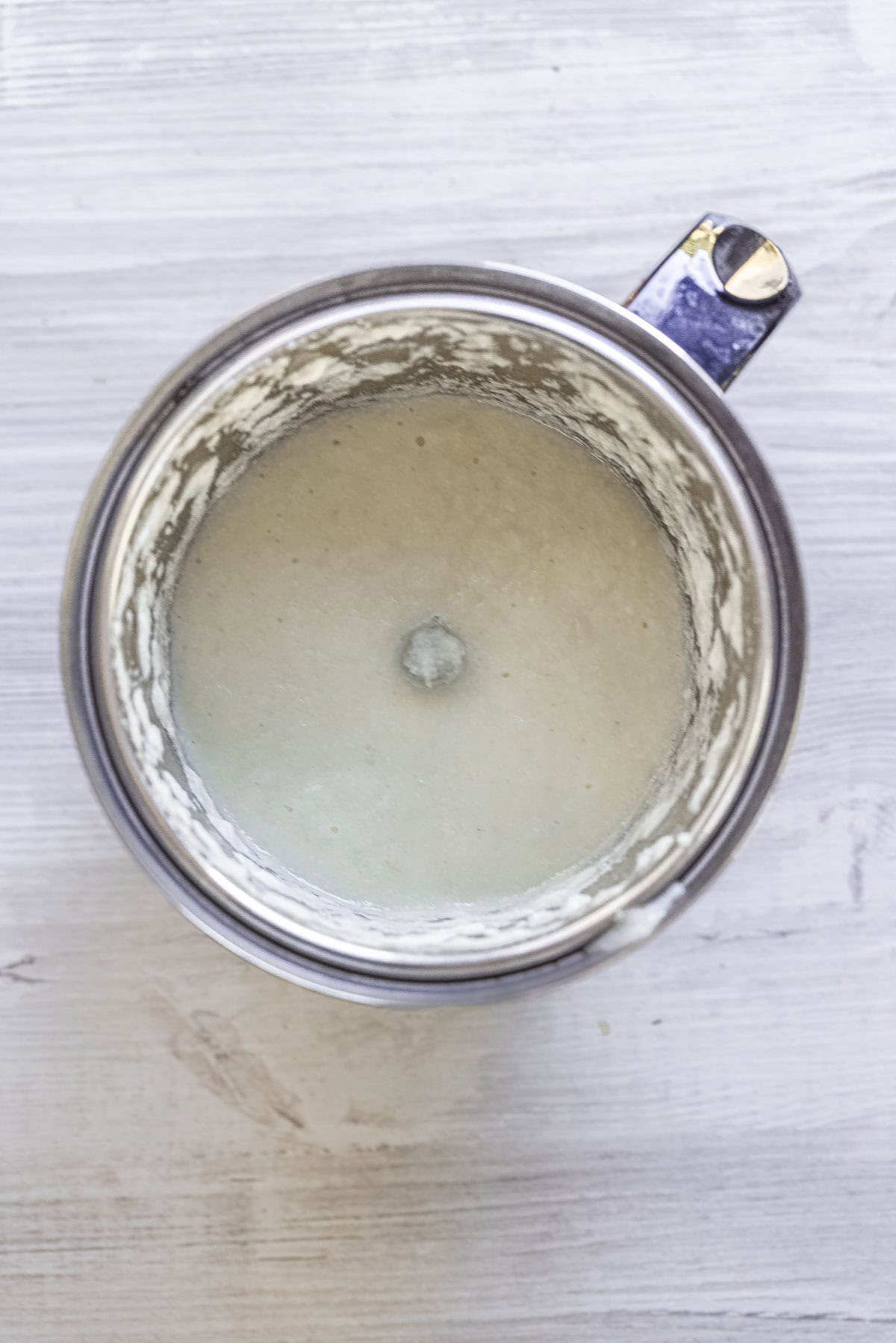 smooth korma onion paste in blender jar.