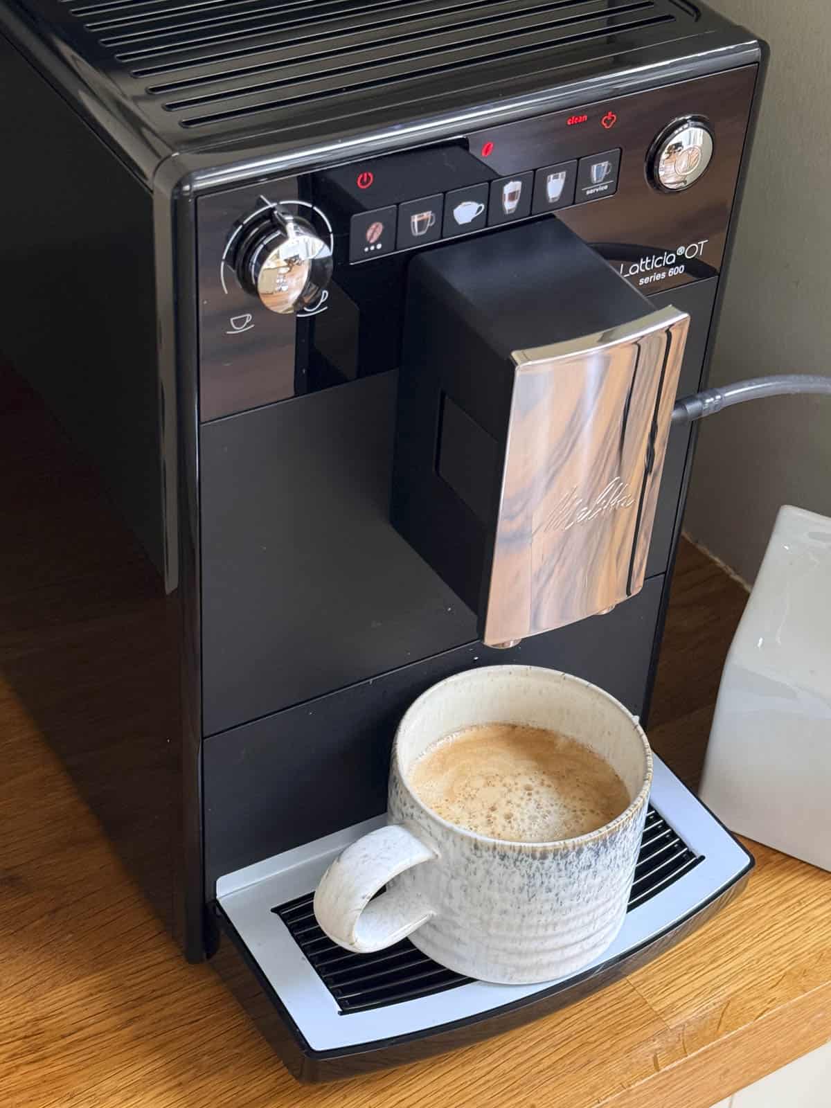 Cappuccino made in Melitta Latticia OT.