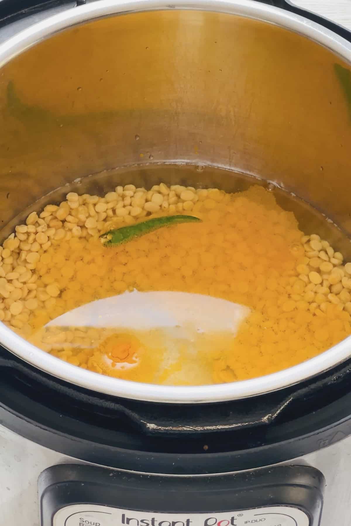 Cook chana dal in instant pot.