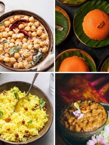 4 easy navratri recipes featuring chickpeas sundal, rava kesari, lemon rice and arisi purup payasam